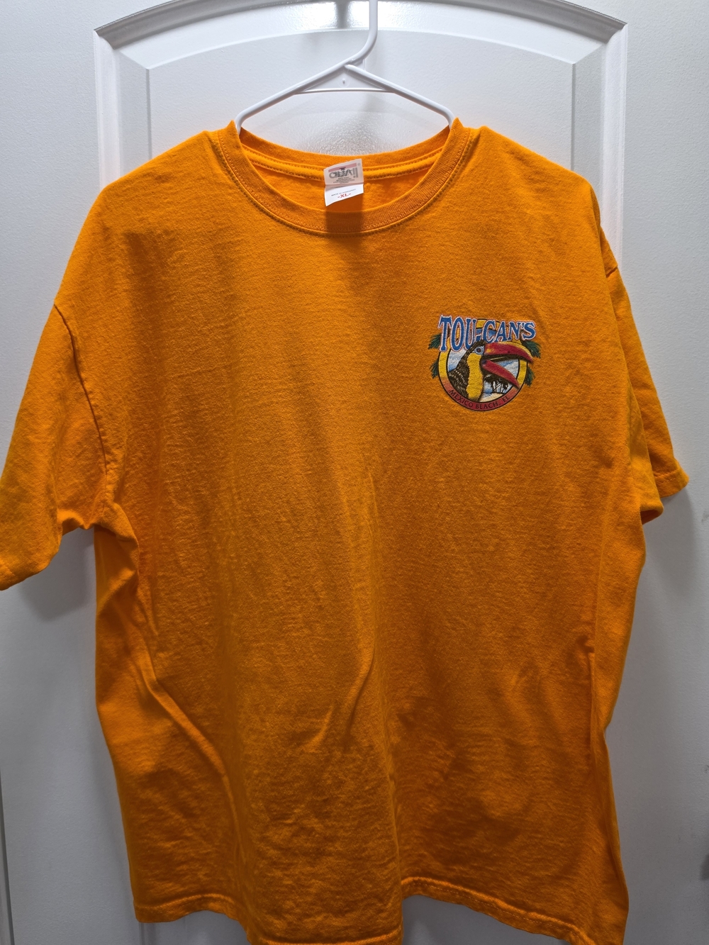 Orange Short-Sleeve Crewneck T-Shirt